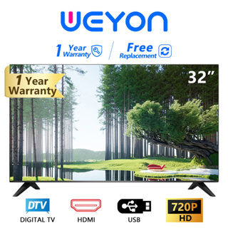 ภาพขนาดย่อของภาพหน้าปกสินค้าทีวี WEYON Digital TV ทีวีดิจิตอล 32 นิ้ว รุ่น W32-2 LED TV 24 นิ้ว ทีวีจอแบน 19 นิ้ว จากร้าน gtsuperstore บน Shopee