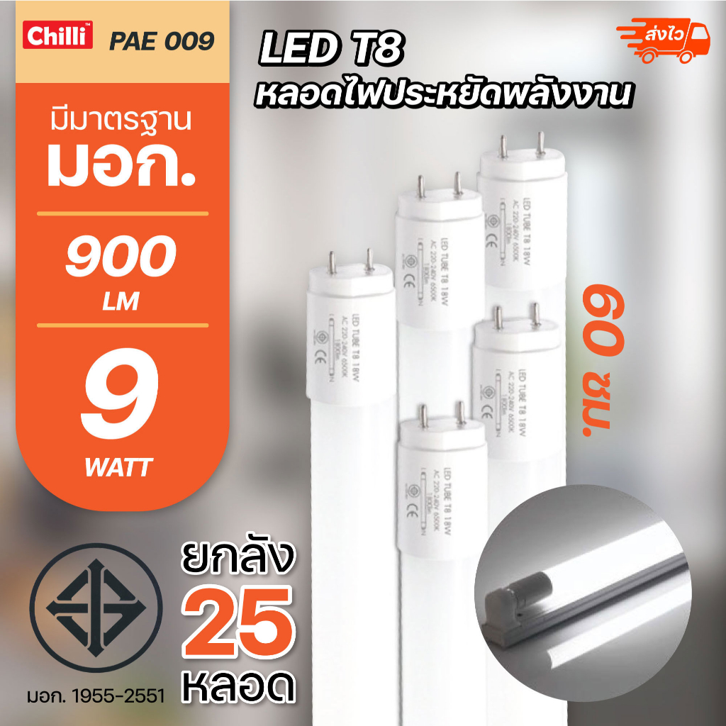 ถูกที่สุด-ขายส่ง-ยกลัง-20-25หลอด-หลอด-หลอดไฟ-led-pae-t8-9w-18w-หลอดนีออน-หลอดเดี่ยว-set-ชุดรางแอลอีดี