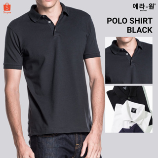 ภาพขนาดย่อของสินค้าera-won เสื้อโปโล แขนสั้น ทรงสลิม Polo Shirt สี Black