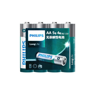 ถ่าน Philips Longlife ขนาด AAหรือAAA 1.5V (แพค4ก้อน) รุ่นใหม่ หมดอายุ11/2025
