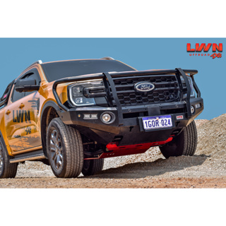 กันชนหน้า 3เขาFord Ranger Next Gen [รุ่น FB-009 LWN4x4] ออฟโรด กันชนเหล็กดำ OFF ROAD BULLBAR ฟอร์ด เรนเจอร์