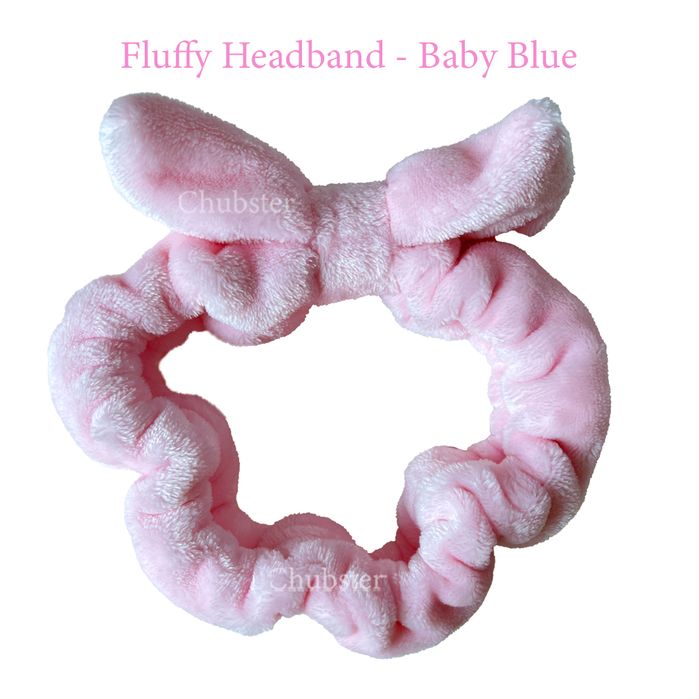fluffy-headband-baby-pink-ที่คาดผม-ขนฟูนุ่มนิ่ม-ที่คาดผมแต่งหน้า-สไตส์เกาหลี
