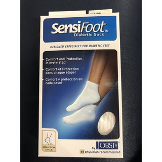 ถุงเท้า SENSIFOOT DIABETIC SOCK สำหรับผู้ป่วยเบาหวาน ผู้สูงอายุและผู้รักสุขภาพ ถุงเท้าสีขาว นิ่ม ไร้รอยต่อ