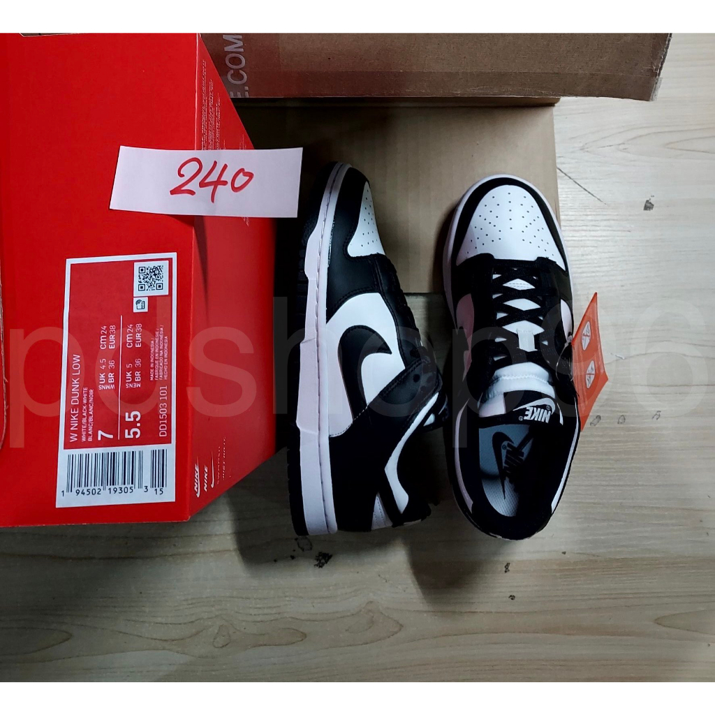 พร้อมส่ง-มือ1-ของแท้-ช็อปเกาหลี-รองเท้า-nike-dunk-low-retro-black-panda-ของใหม่-กดจากเว็บเกาหลีค่ะ