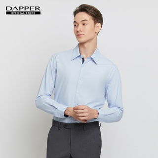 DAPPER เสื้อเชิ้ตแขนยาว Cotton ทรง Regular Fit สีฟ้า (BCLD1/155TE)