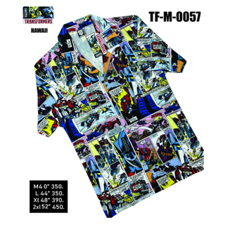 ✅พร้อมส่งจากไทย✅เสื้อฮาวายลายลิขสิทธิ์ TRANSFORMER TF-M-0057