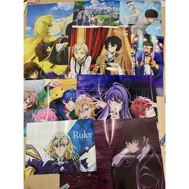 รวม-โปสเตอร์อนิเมะ-posters-anime-สินค้าแท้จากญี่ปุ่น-มีรอยพับ