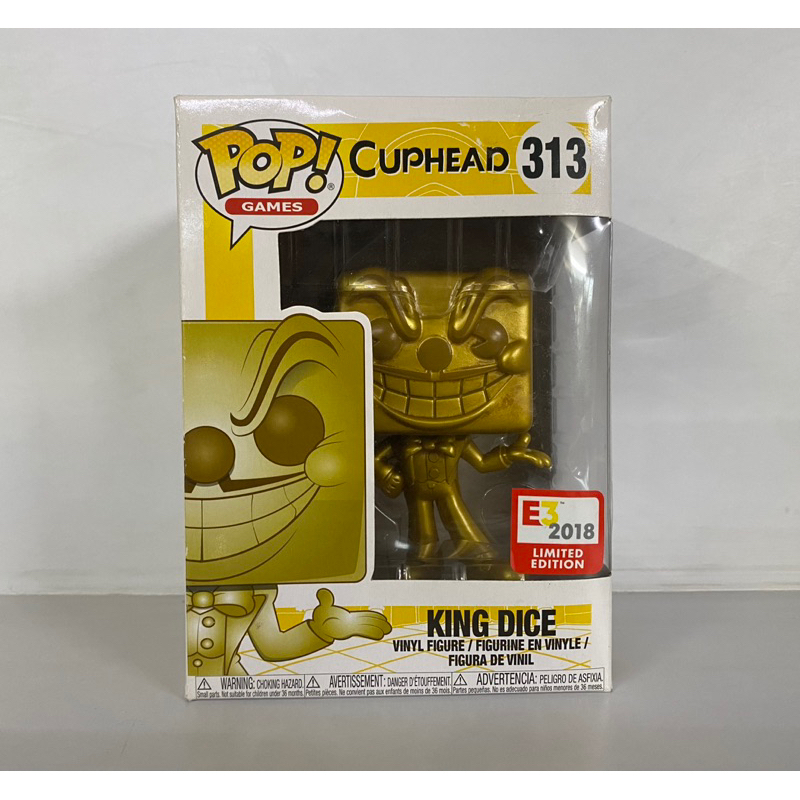 Funko Pop Cuphead King Dice E3 2018 Exclusive 313 Damage Box | Shopee ...