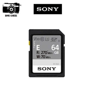 สินค้า Sony E series SDXC UHS-II Card 64GB R270MB/S, W70MB/S (SF-E64)