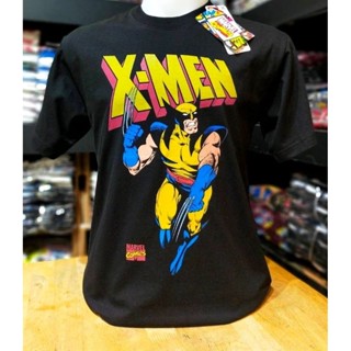 เสื้อยืดMarvel ลาย X-MEN สีดำ(mvx-244)