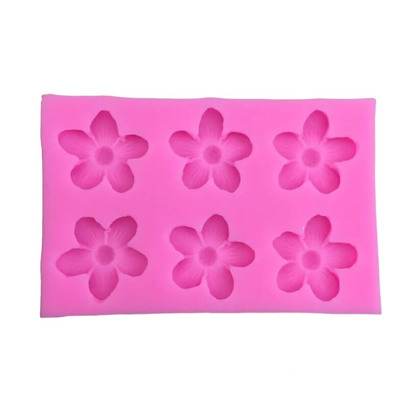 พิมพ์ซิลิโคนสี่เหลี่ยมรูปดอกซากุระ-รุ่น-e37-สีชมพู