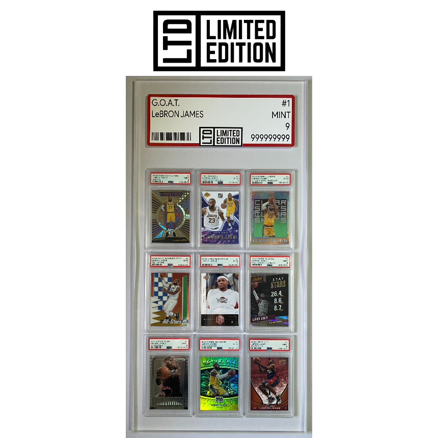 1-lebron-james-cards-custom-framed-set-9x-psa-9