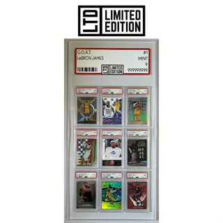 #1 LeBron James Cards - Custom Framed Set - 9x PSA 9