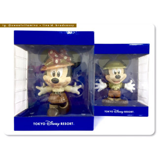 Mickey &amp; Minnie Jungle Carnival Suit Limited Figure: สินค้าใหม่พร้อมกล่อง ของแท้ นำเข้าจาก Tokyo Disney Resort Japan คะ