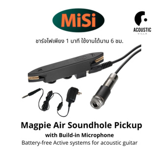 ปิ๊กอัพอะคูสติก Mi-Si Magpie Air Active Magnetic Soundhole Pickup &amp; Mic