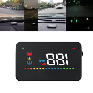 ALABAMAR มาตรวัดความเร็วแบบดิจิตอลจอแสดงผล HUD Speedometer Overspeed Alarm เตือนการขับขี่เหนื่อยแบบพกพา Universal สำหรับรถยนต์