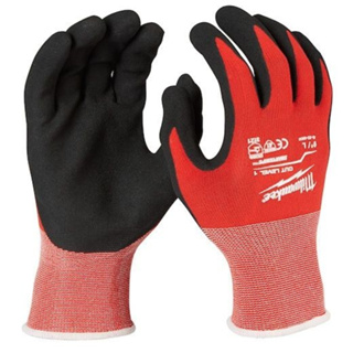 Milwaukee 48-22-8902 และ 48-22-8901 ถุงมือกันบาด Cut 1 Dipped Gloves