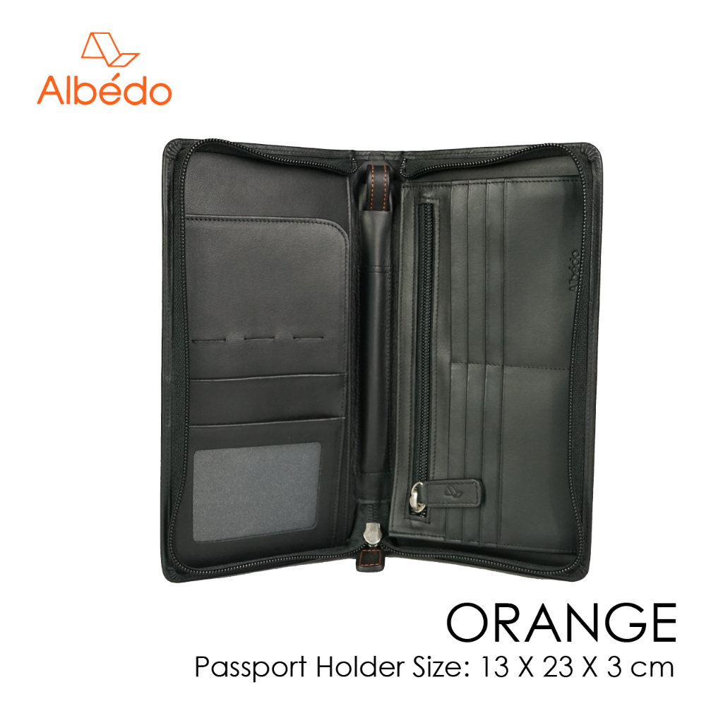 albedo-orange-passport-holder-กระเป๋าใส่พาสปอร์ต-ปกพาสปอร์ต-ที่ใส่พาสปอร์ต-กระเป๋าใส่บัตร-รุ่น-orange-or04799