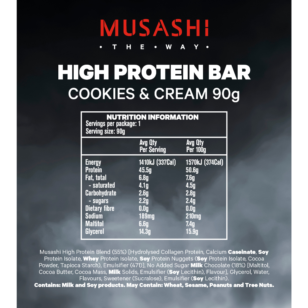 ภาพสินค้าMusashi High Protein Bar โปรตีนสูง 45 กรัม จากร้าน musashishop.th บน Shopee ภาพที่ 6