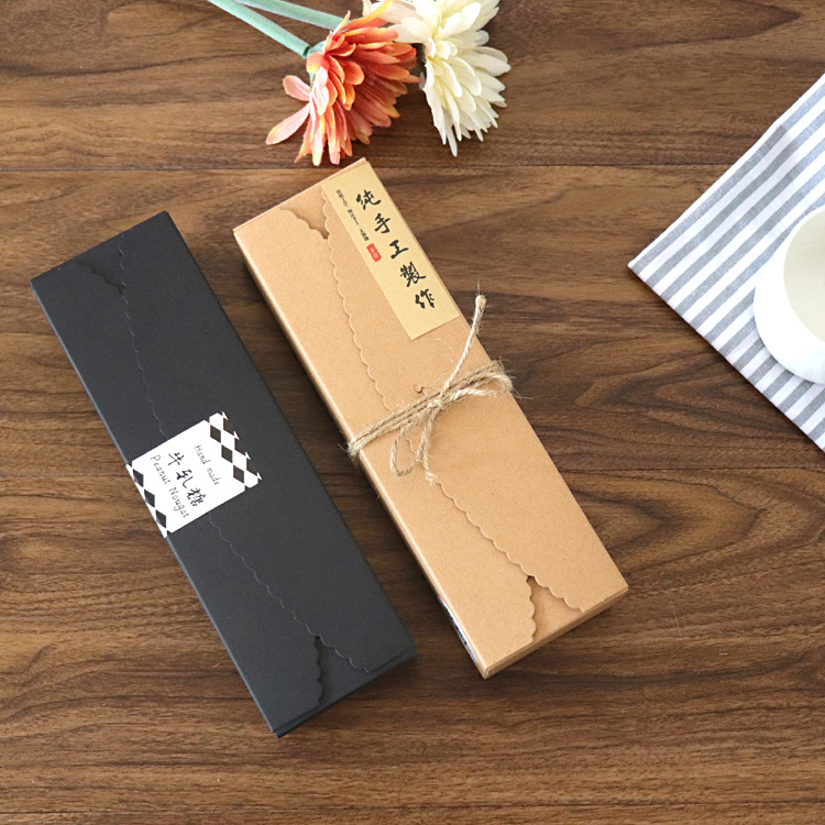 กล่องกระดาษคราฟใส่ขนม-กล่องขนม-กล่องของขวัญ-กล่องกระดาษคราฟทรงยาวใส่ขนมลูกอม-ใส่ของชำร่วย-ของขวัญ-ของปัจฉิม