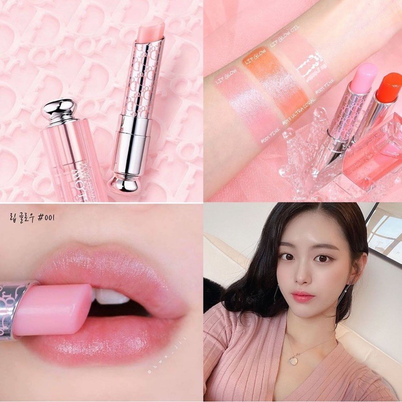 แบ่งขายลิปสติก-dior-lip-glow-สี-001-pink-ขนาด-0-5-กรัม-พร้อมแปรงทาลิป