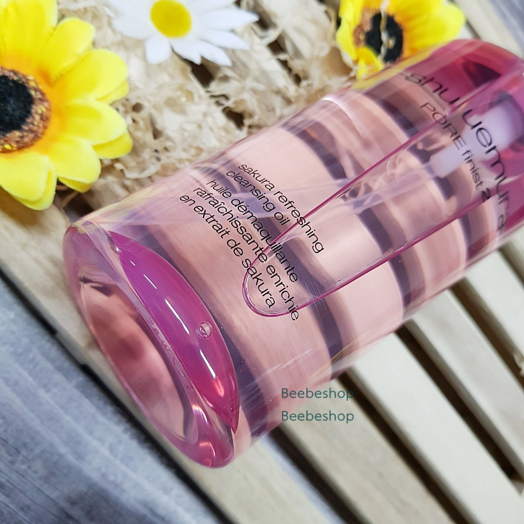 shu-uemura-porefinist-2-sakura-cleansing-oil-450ml-ผลิต-11-2022-คลีนซิ่งออยล์