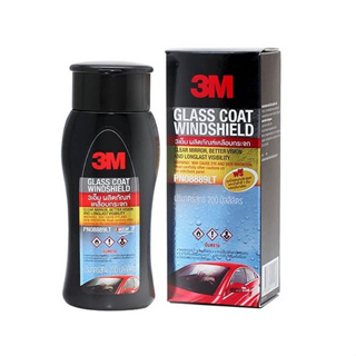 3M ผลิตภัณฑ์เคลือบกระจก ป้องกันหยดน้ำเกาะ ปริมาตรสุทธิ 200 มิลลิลิตร PN08889LT GLASS COATER WINDSHIELD 200 ml PN08889LT