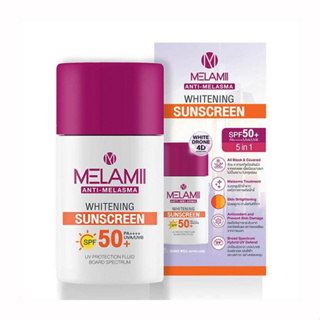 🔥กันแดด รักษาฝ้า🔥Melamii Anti Melasma Whitening SunScreen เมลามิ ไวท์เทนนิ่ง ซันสกรีน [30 ml.] ครีมกันแดด SPF50+