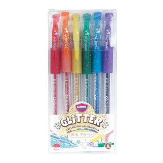 Master Art ปากกาเจลสีกลิตเตอร์ Glitter Colouring Gel Pens 1.0mm.