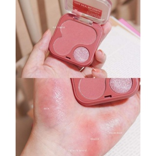 บลัชออน 2P ROSIE สีนี้น่ารักมากๆ สีชมพูกลีบกุหลาบ ออกชมพูตุ่นๆ โทนสีสุภาพ น่ารักสดใส