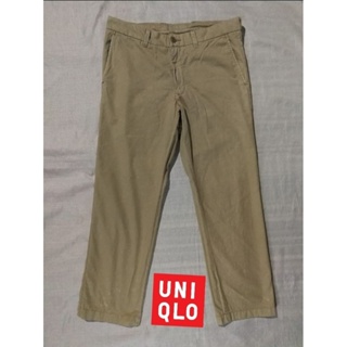กางเกง​​ขายาว UNIQLO​ Brand_2nd ผ้าฝ้าย100% / รอบเอว 36 นี้ว (Made in Bangladesh 🇧🇩​) แท้มือสองกระสอบนำเข้า