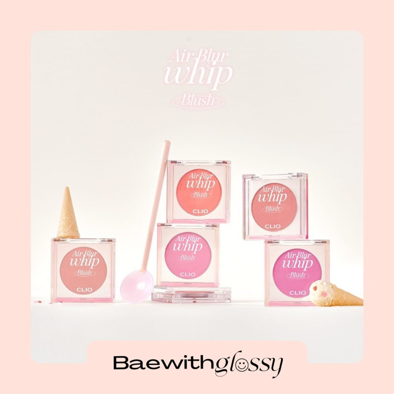 baewithglossy-clio-air-blur-whip-blush-ซื้อ-2-สีขึ้นไปได้รับ-puff-สำหรับเกลี่ยบลัช