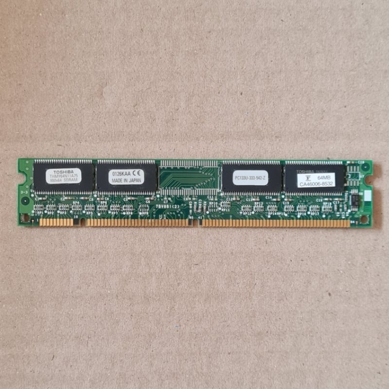 RAM TOSHIBA SDRAM 133MHZ 64MB 4CHIP สำหรับ PC | Shopee Thailand