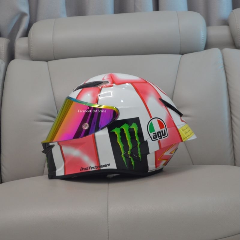 หมวกกันน็อคสีชมพู-หมวกกันน็อค-valentino-rossi-นักแข่งเบอร์-46-หมวกกันน็อคสำหรับผู้หญิง-หมวกกันน็อคผู้หญิงขี่บิ๊กไบค์