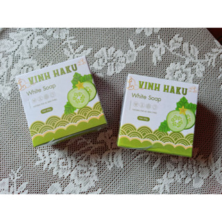 VINH Haku White Soap 60g วิน ฮากุ สบู่ ลดสิว หน้าใส ลดริ้วลอย มอบความชุ่มชื้น