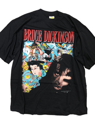 [จัดส่งฟรี!!!] เสื้อวงดนตรี Bruce Dickinson นักร้องนำวงไอร่อนไมเดน อัลบั้มเดี่ยว Tattooed Millionaire ปี 1990