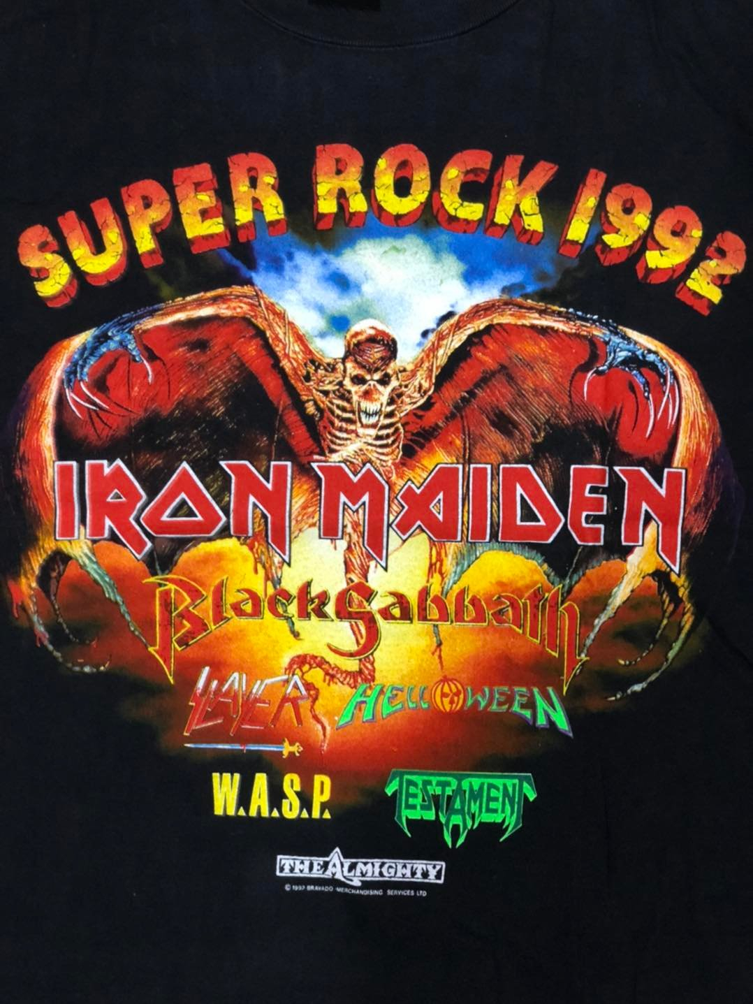 จัดส่งฟรี-เสื้อวงดนตรี-iron-maiden-super-rock-tour-ปี-1992-size-l-สินค้าลิขสิทธิ์แท้-100