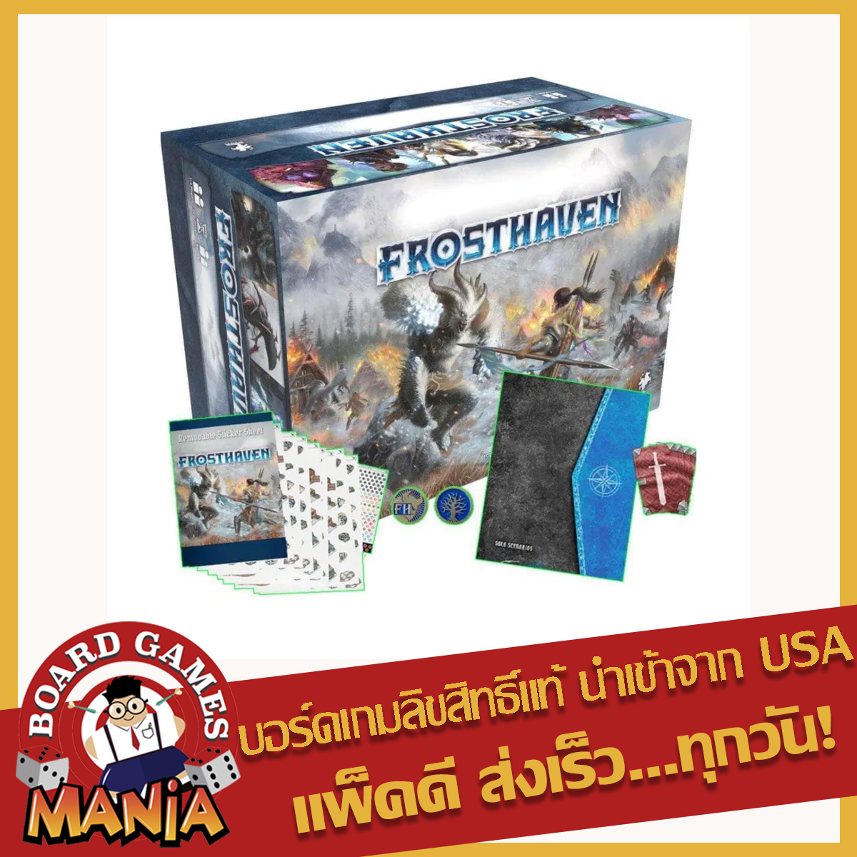 Frosthaven Bundle Solo Scenarios + Removable Sticker Set + Challenge ...
