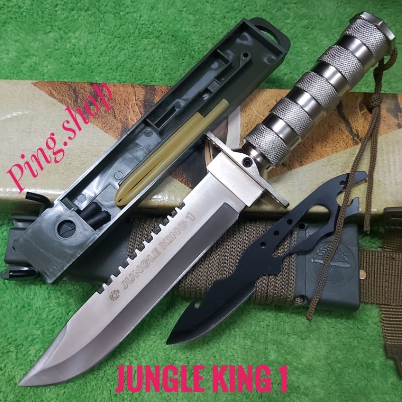 มีด มีดพก มีดเดินป่า มีดพกใบตาย มีดพกเดินป่า JUNGLE KING 1 ใบเลสพร้อม ...