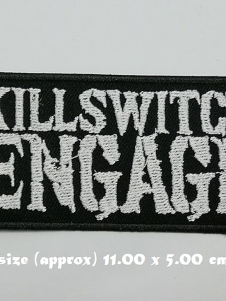 ตัวรีดติดเสื้อ Killswitch Engage ตกแต่งเสื้อผ้า หมวก กระเป๋า แจ๊คเก็ตยีนส์ Hipster Embroidered Iron On Sew on