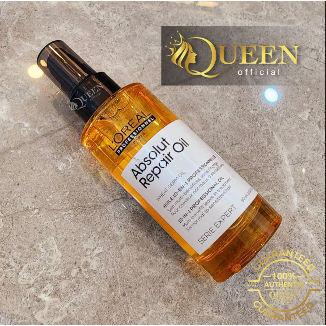 Loreal Absolut Repair Oil 90ml เซรั่มบำรุงเส้นผมและหนังศีรษะสำหรับผม ...