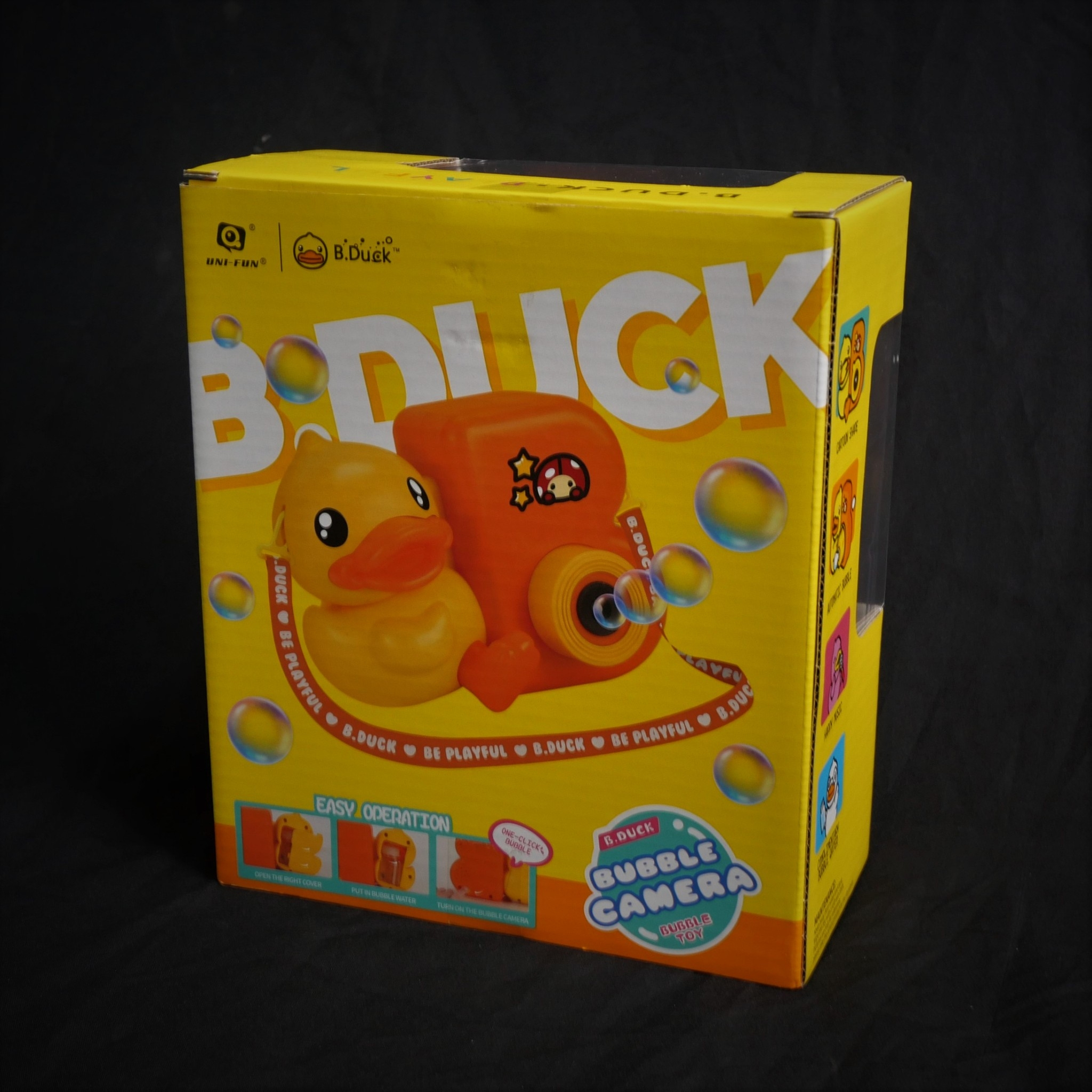 sale30-b-duck-ของเล่นกล้องเป็ดน้อยเป่าฟองสบู่-รูปทรงพิเศษ-bubble-camera-wl-bd415-ของเล่นสำหรับเด็ก-แบรนด์bduck