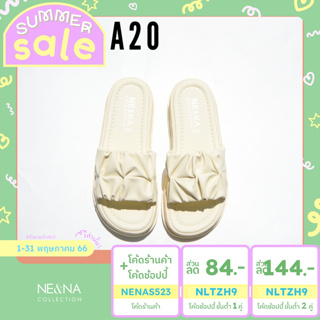 ภาพหน้าปกสินค้ารองเท้าเเฟชั่นผู้หญิงเเบบเเตะสวมส้นเตี้ย No. A20 NE&NA Collection Shoes ที่เกี่ยวข้อง