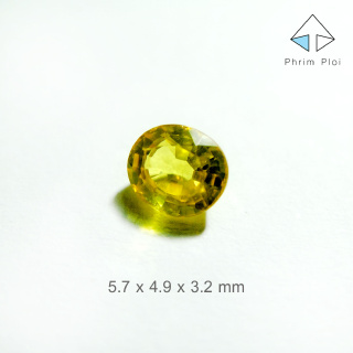 พลอยบุษราคัม Yellow Sapphire สำหรับทำเครื่องประดับ มี 4 ขนาดให้เลือก LOT2