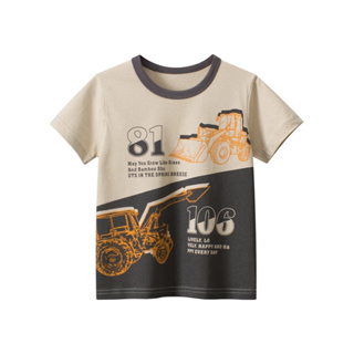 27kids เสื้อยืดเด็ก LS9636 รถไถ