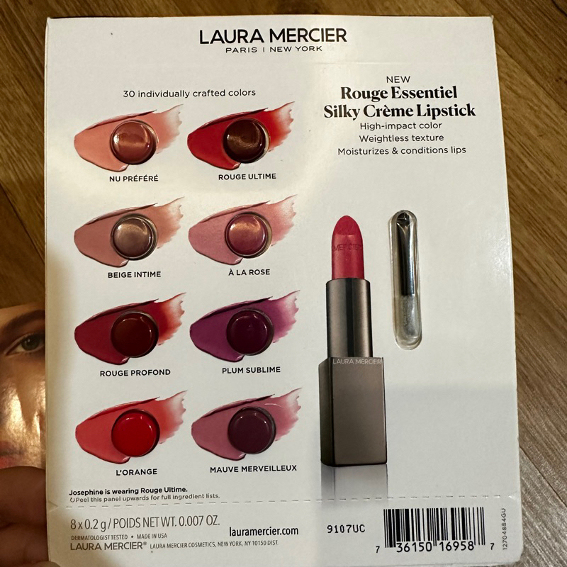 พร้อมส่ง-แท้-laura-mercier-rouge-essentiel-silky-cream-lipstick-8สี