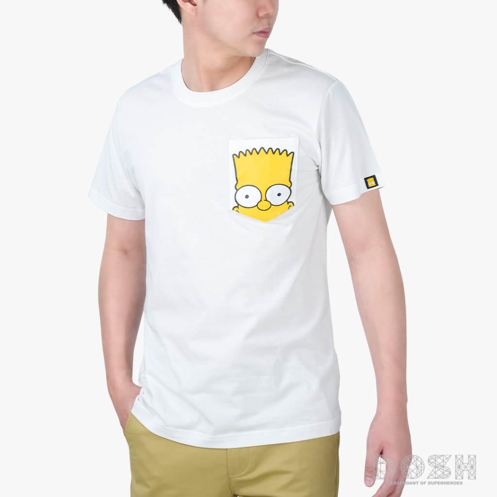 dosh-mens-t-shirts-the-simpsons-เสื้อยืดคอกลม-แขนสั้น-ผู้ชาย-dsimt5040-ow