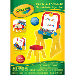Crayola โต๊ะและเก้าอี้วาดรูป2in1 สำหรับเด็ก3-6ขวบ