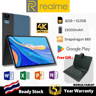 ภาพหน้าปกสินค้า🔥2023 NEW realme Table🔥 PCแท็บเล็ต 10.1 Inch Android 11 🔥6GB RAM 128GB ROM🔥 สองซิม 4G  รองรับซิมการ์ดทุกเครื่อข่าย ที่เกี่ยวข้อง