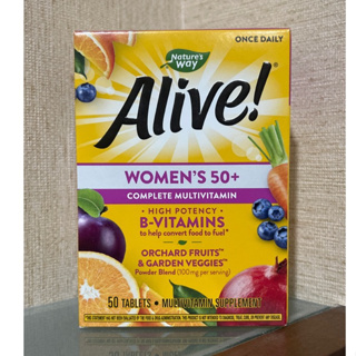 (((พร้อมส่ง))) Nature’s Way Alive Multivitamin Women 50+ (50 เม็ด)